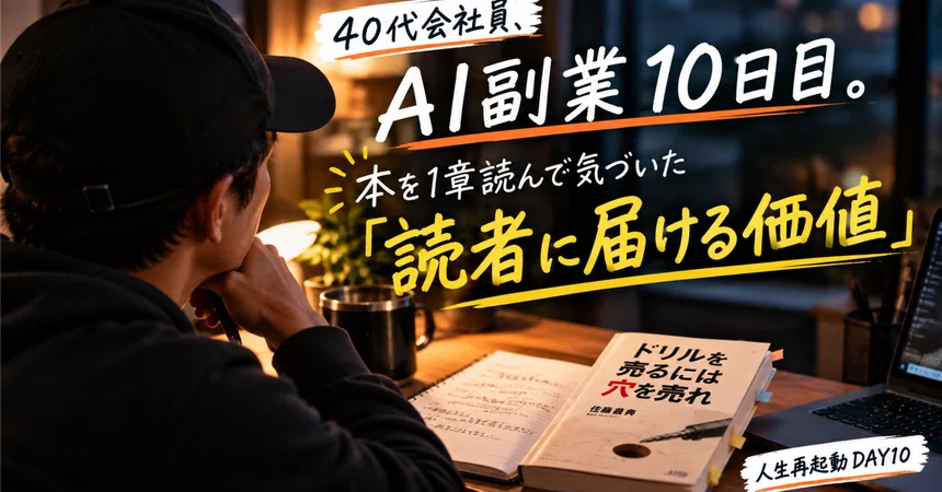 40-something office worker, Day 10 of AI side hustle. Realizing the ...