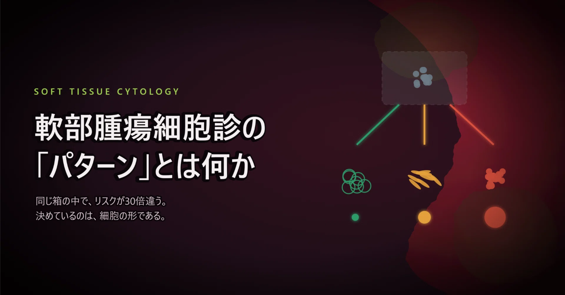 What are the 'patterns' in soft tissue tumor cytology?｜劇薬病理医