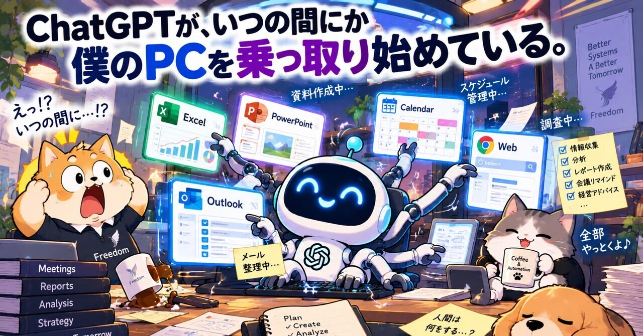 ChatGPT has started taking over my PC before I knew it. lol｜古谷治郎