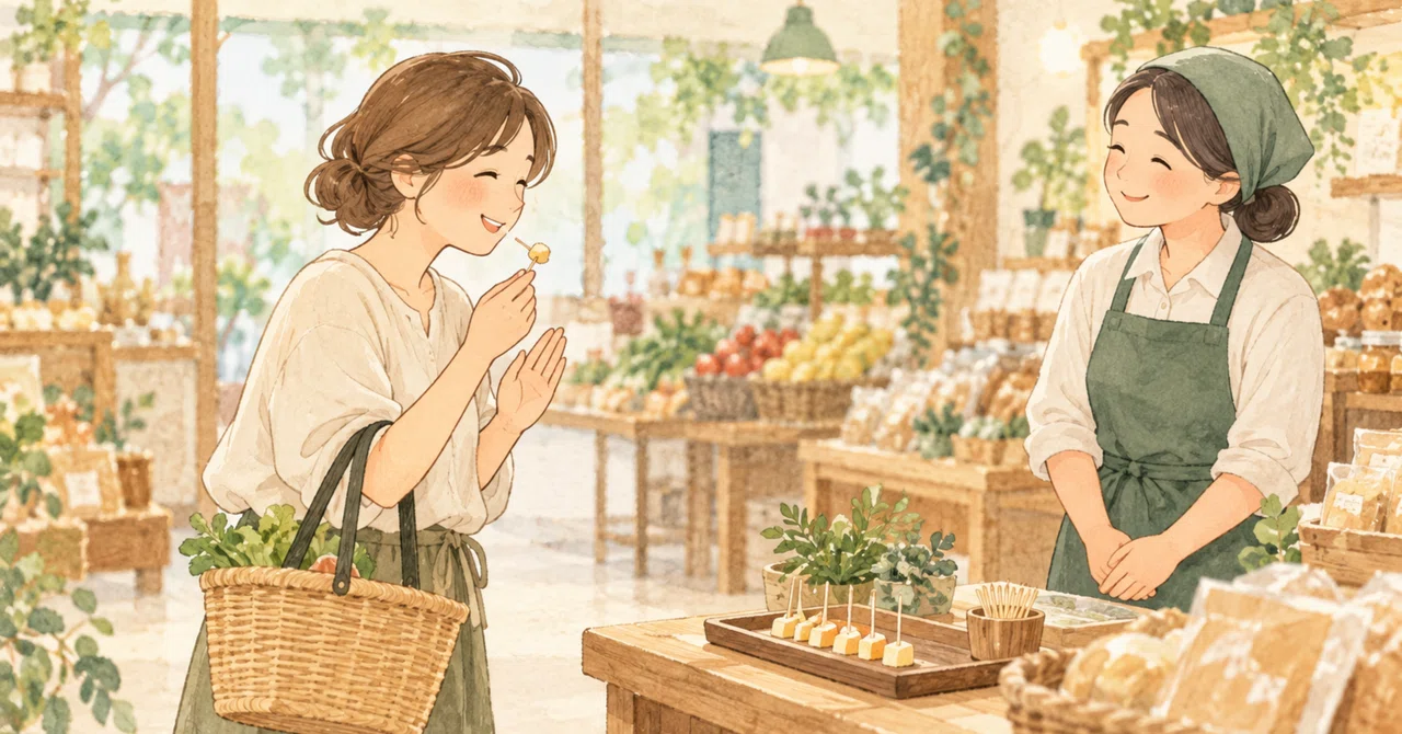 It is hard to refuse after receiving a sample. Think of gratitude and ...
