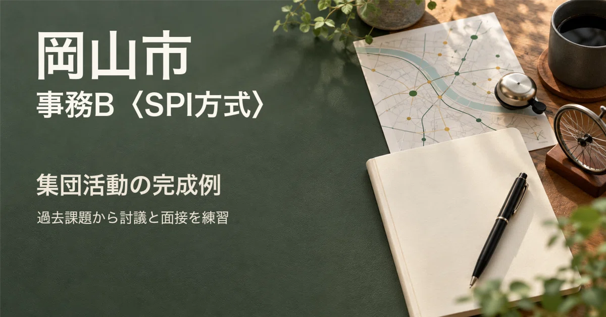 For those aiming for Okayama City's Administrative B (SPI Method ...