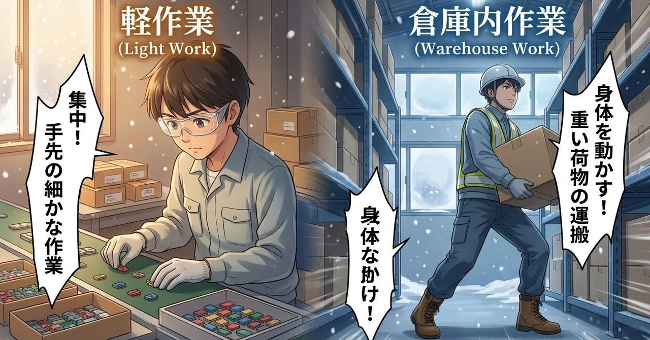 Light work and warehouse work are both jobs that leverage the strengths ...