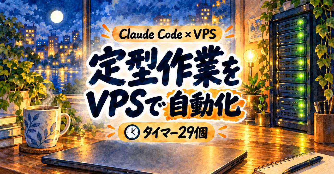 Claude Code の5時間制限で止まっていた作業を、VPSで自動化しました｜ARIA