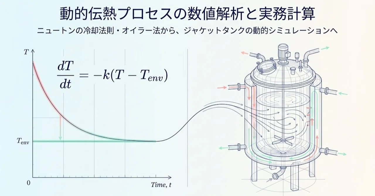 動的伝熱プロセスの数値解析と実務計算：理論モデルからジャケット