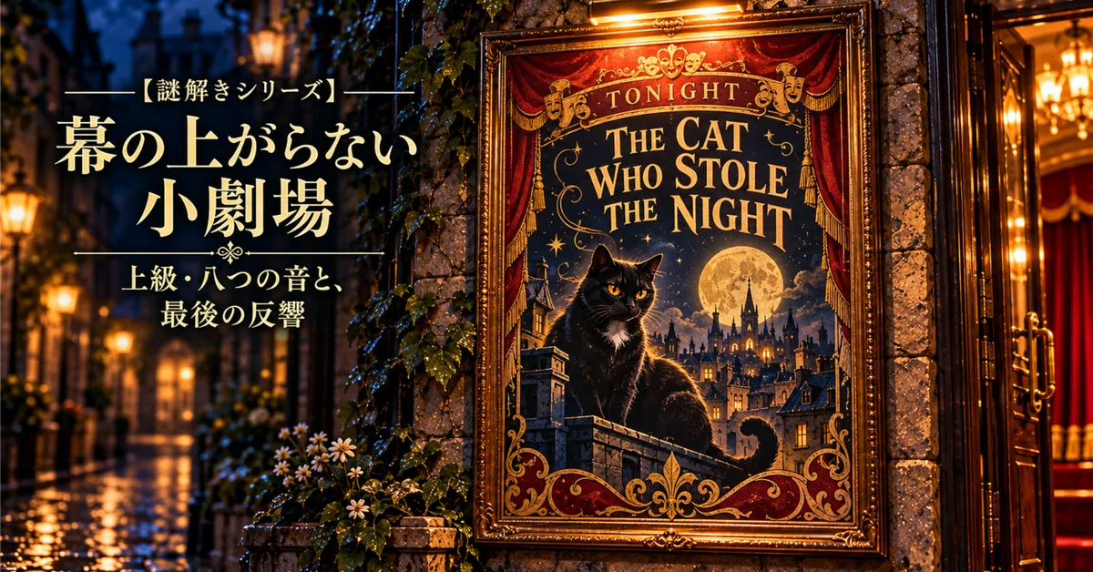 [Mystery Solving Series] The Small Theater Where the Curtain Never ...