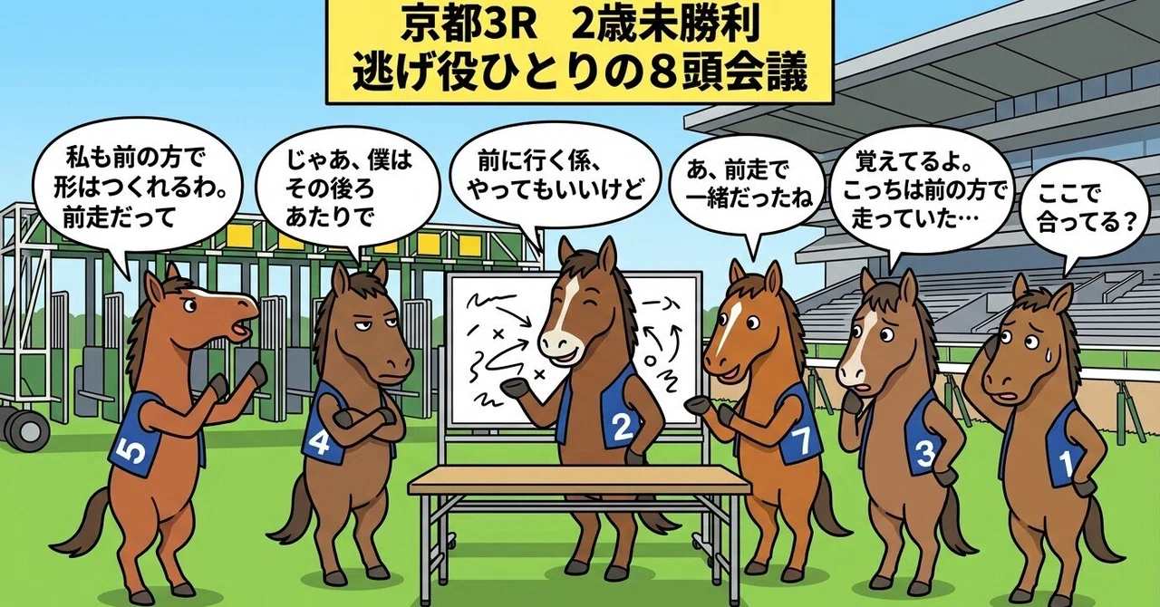 10/17 (Sat) Kyoto 3R 2-Year-Old Maiden | A meeting of eight horses with ...