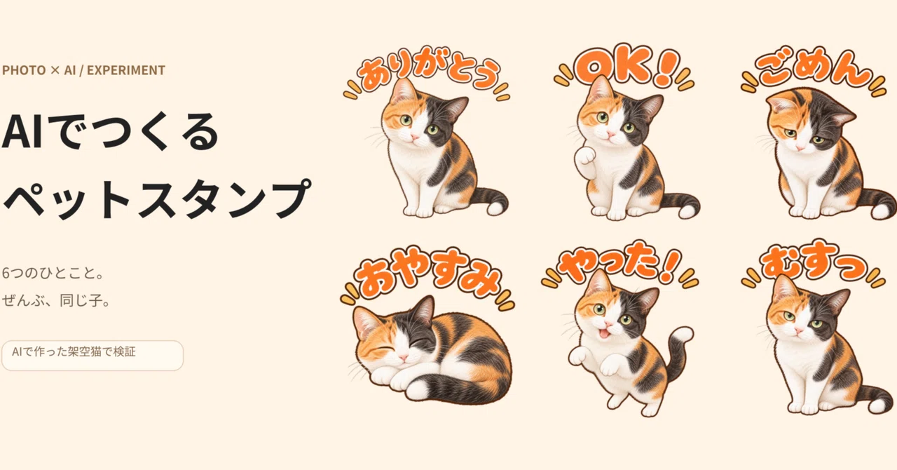 I tried making stickers from pet photos using AI in 6 variations｜れな｜AIで ...