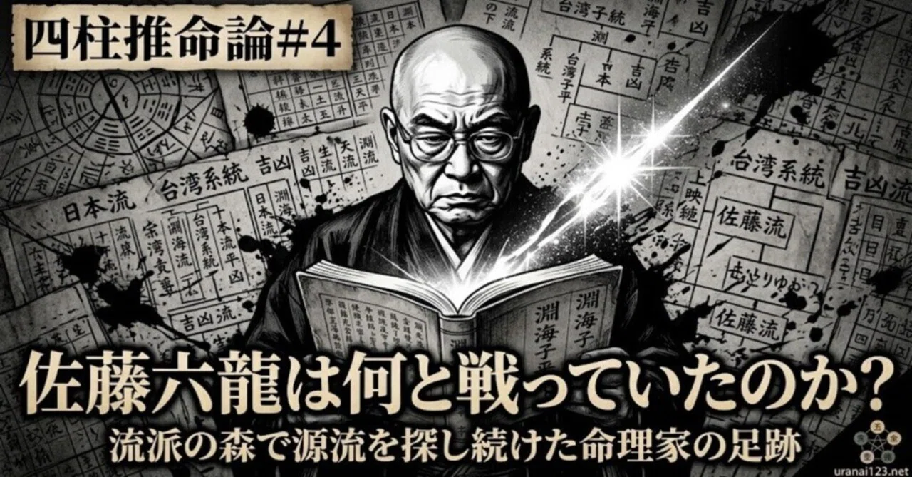 四柱推命論＃4｜佐藤六龍は何と戦っていたのか？――流派の森で源流を