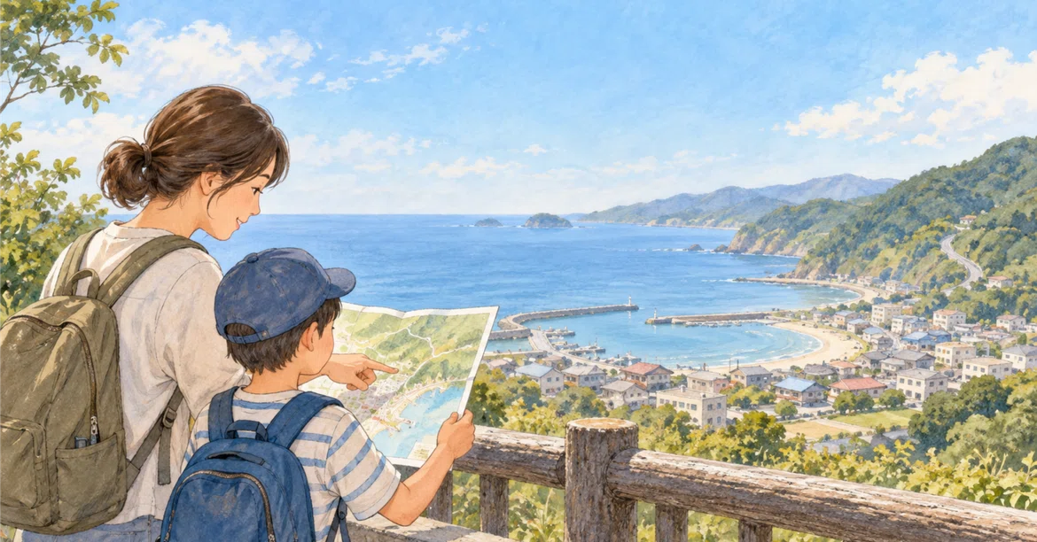 Before going to the seaside with children, check the tsunami evacuation ...