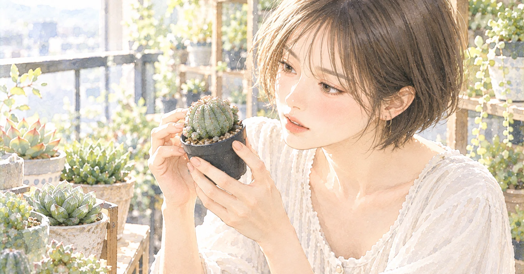 仔吹きシンメトリカ】1年間見た目が変わらなかった多肉植物｜megumu_taniku