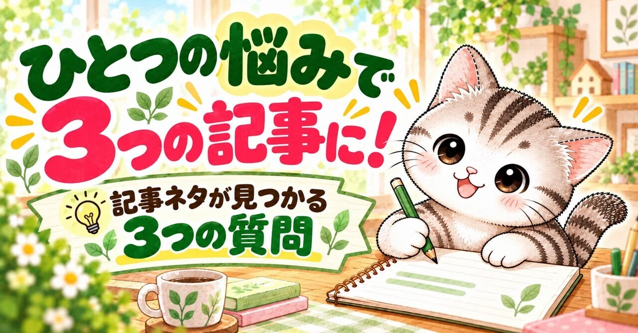 note Beginners | 3 Questions to Try When You're Out of Article Ideas｜もか ...