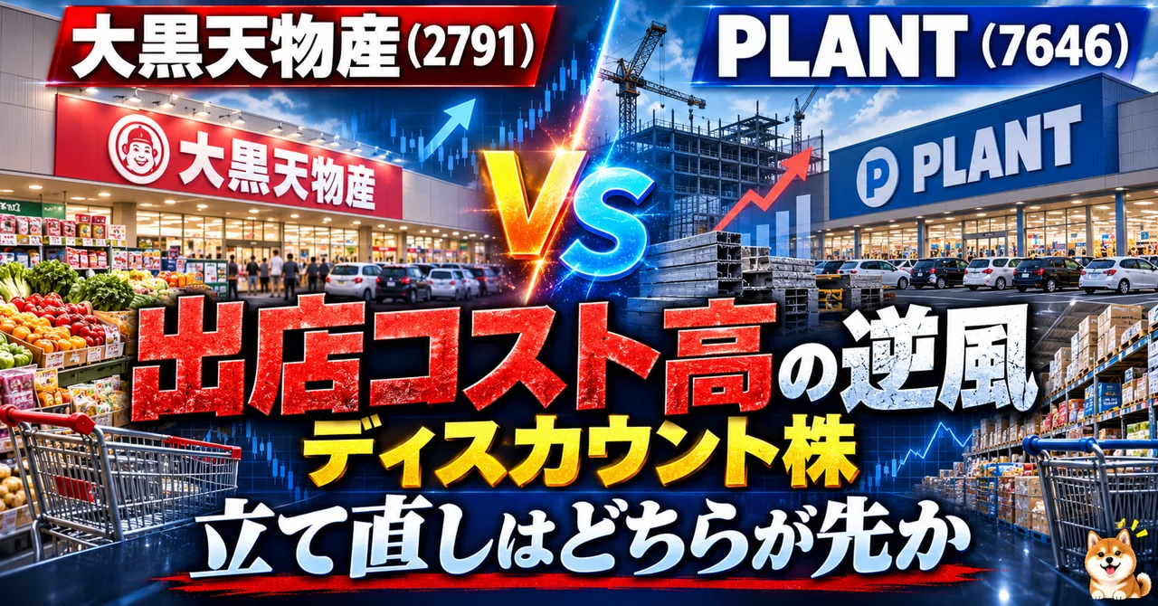 Stock Market High Ressolution Daikokuten Bussan (2791) vs. PLANT (7646) — Headwinds of High Opening ...