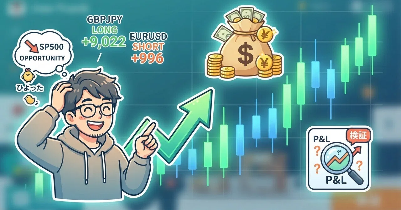 [FX Weekly Report] One strategy verification and reflection on a missed ...