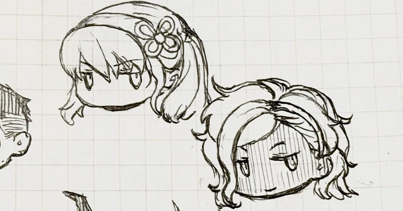 本日のダフネ落書き（アナログ）
