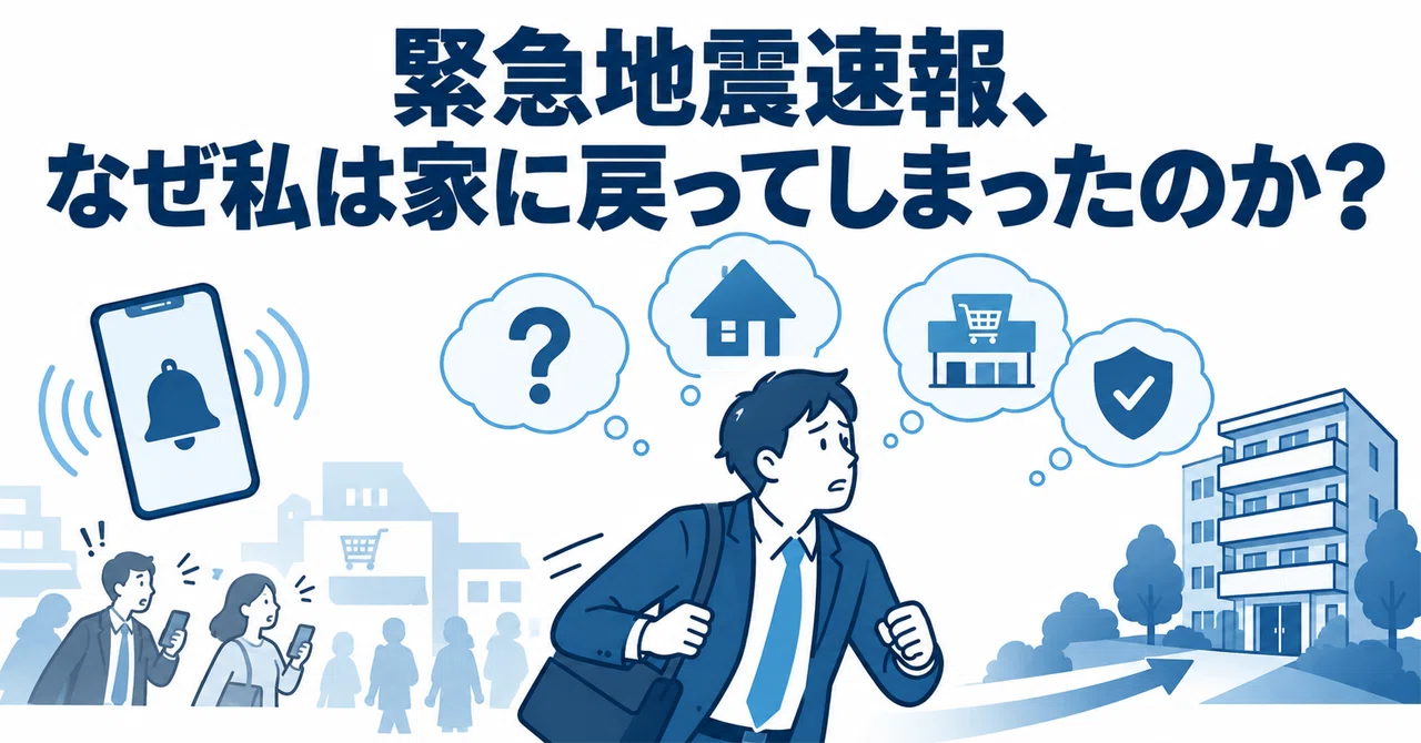 緊急地震速報、なぜ私は家に戻ってしまったのか？｜伊藤安彦
