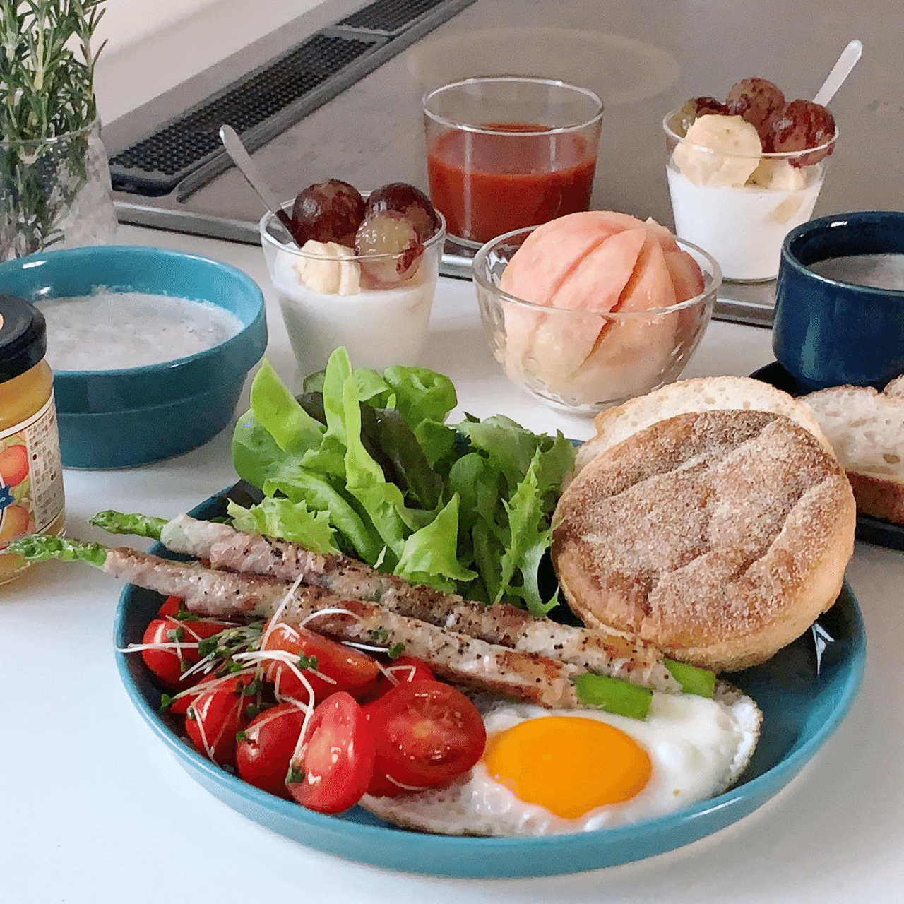 ジャン フランソワ イングリッシュマフィンとアイコトマトのマリネ みずのさちこ Note