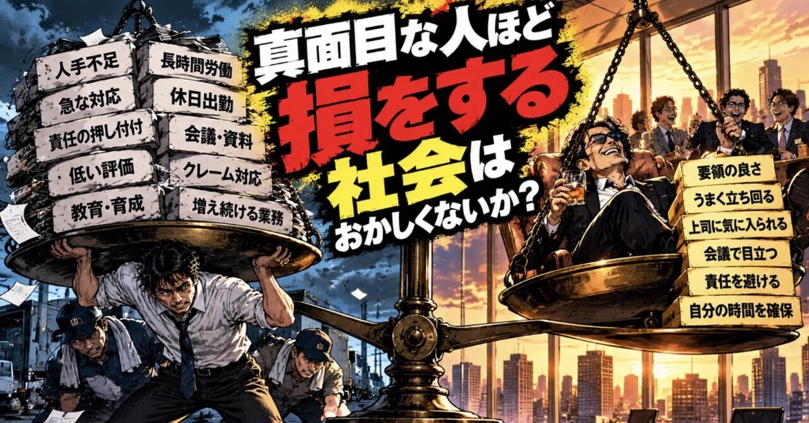 Isn't a society where the most diligent people lose out strange?｜大人の実験室