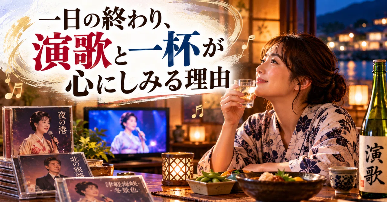 Why Enka and a Drink at the End of the Day Touch the Heart｜演歌道