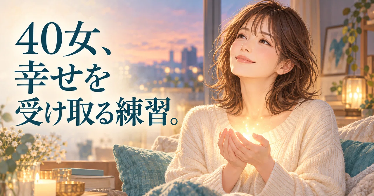 A 40-year-old woman, practicing receiving happiness.｜40女のマッチング