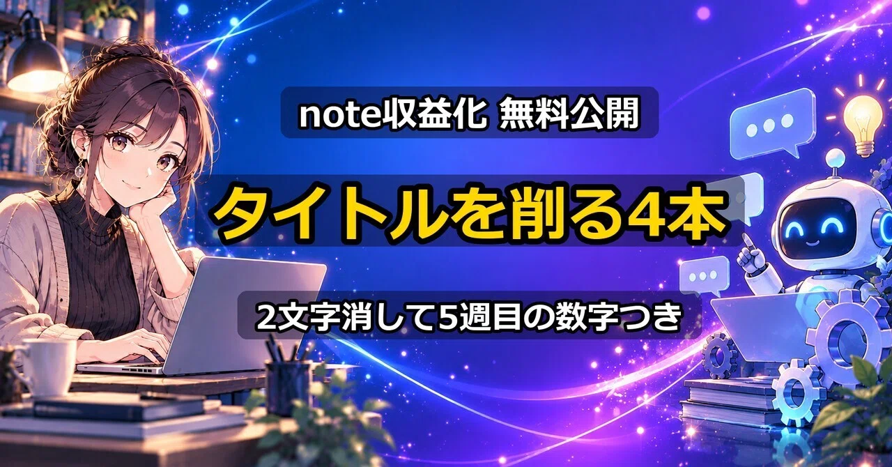[Free Release] Monetizing Note: 5th week after removing 2 characters ...
