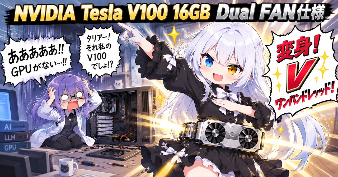 NVIDIA Tesla V100 16GBをポチッた話｜MeTalia-jp