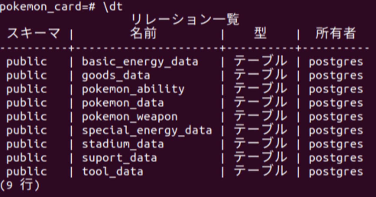 ポケモンカードのデータベース作成した iwashi note