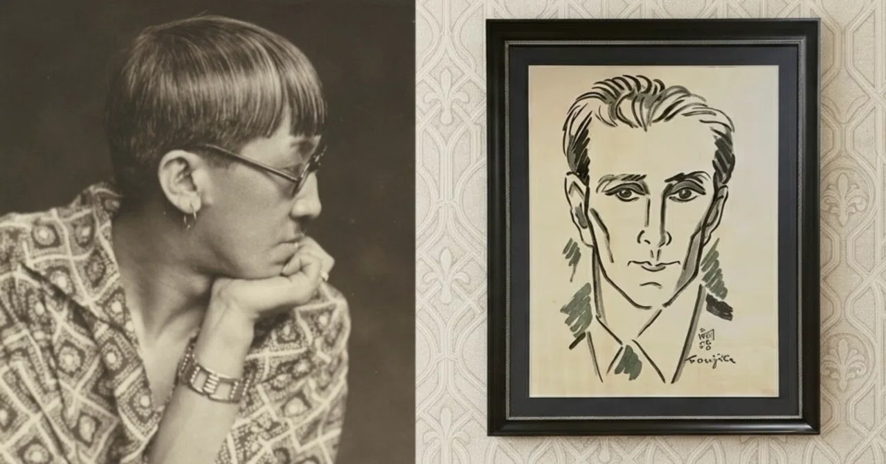 藤田嗣治が描いたラヴェルの肖像 〜メアリー・ガーデンの絵と原画を