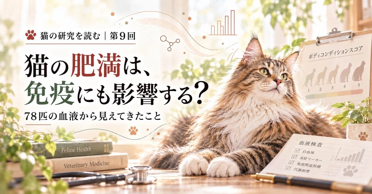 Does Cat Obesity Affect Immunity? Insights from the Blood of 78 Cats｜おざき