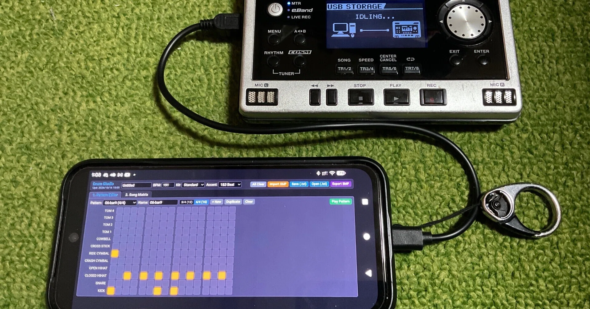 BOSS マルチトラックレコーダー BR-80を今更使ってみる その5 リズム