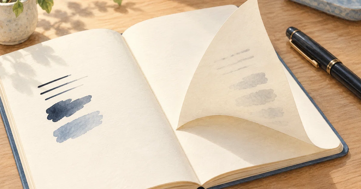 Before switching notebooks, do a small bleed-through test with your ...