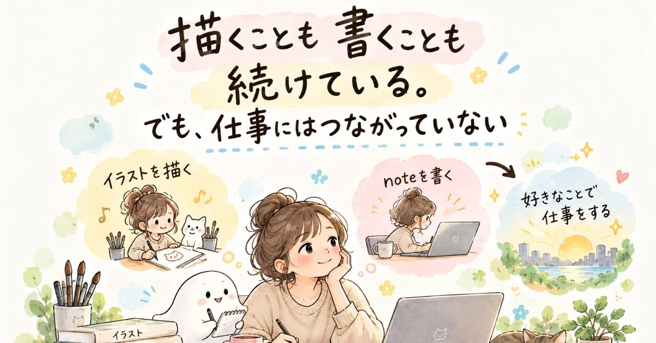 #468 | I keep drawing and writing. But it hasn't led to work｜整える脳内実験室｜ハシッコ