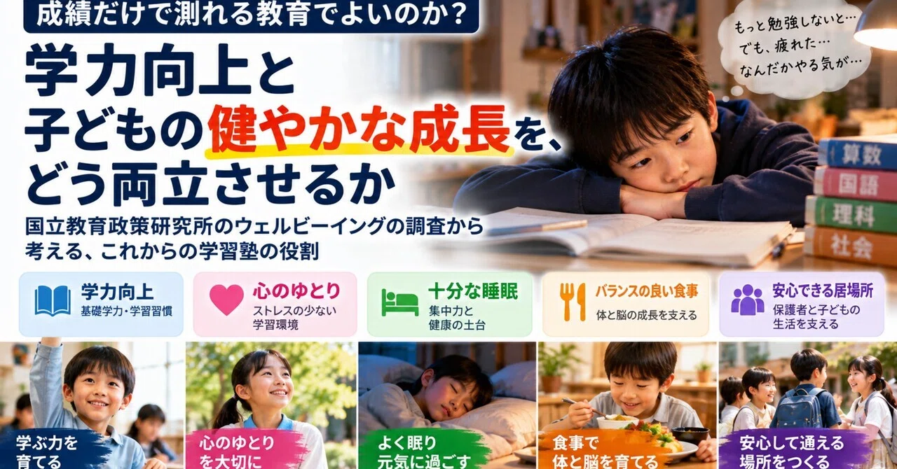 If grades go up but the child is exhausted, is that good education?｜meisyou