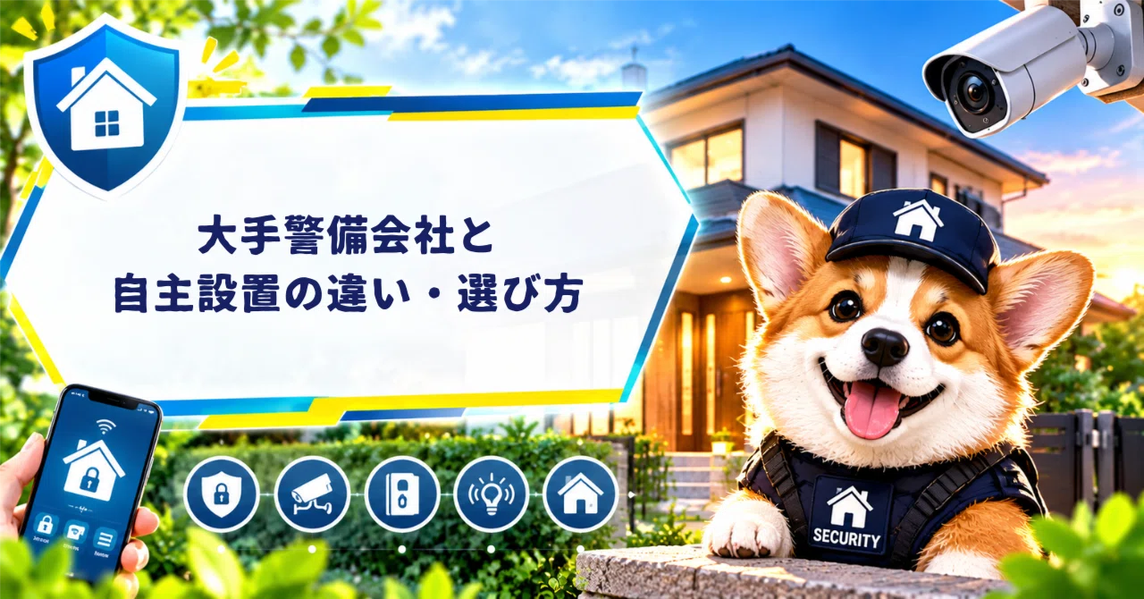 第50回】大手警備会社と自主設置の違い・選び方＜シリーズ④-5：防犯