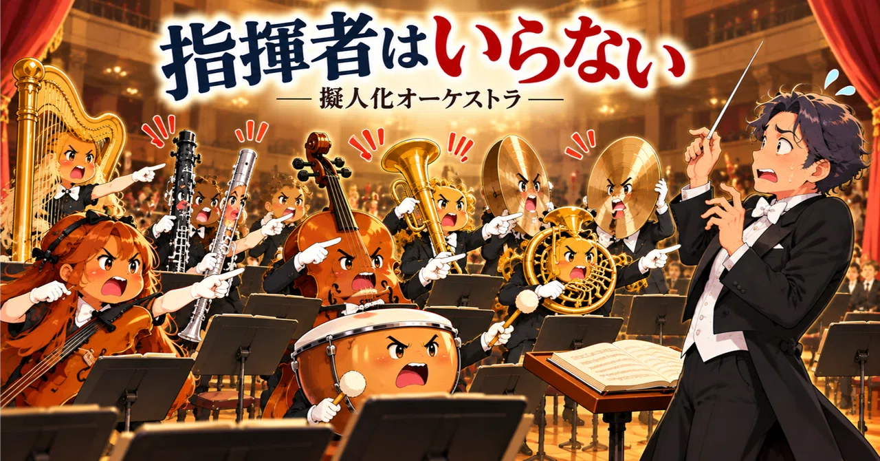 No Conductor Needed: #PersonifiedOrchestra #WeeklyShortShortNote｜鳥澤りこ