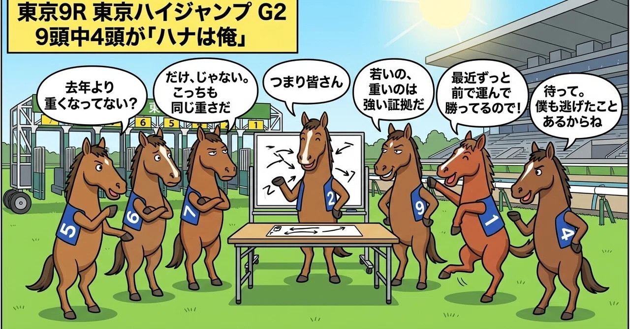 10/18 (Sun) Tokyo 9R Tokyo High-Jump G2 | A meeting of 4 out of 9 ...
