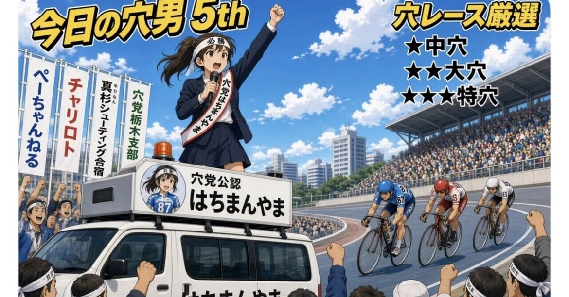 10/18今日の穴男｜はちまんやまの競輪予想
