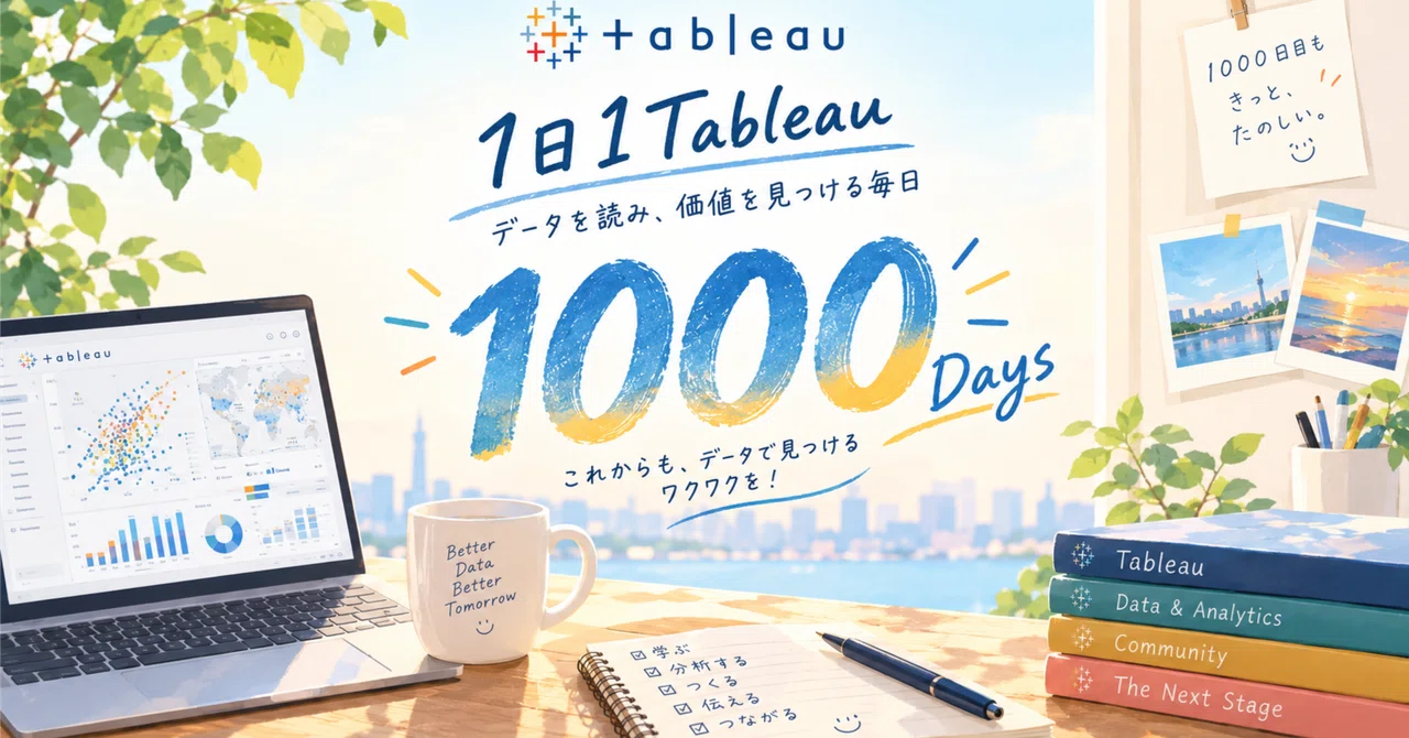 #1,000 Days of 1 Tableau a Day｜Manbow (Nakajima）