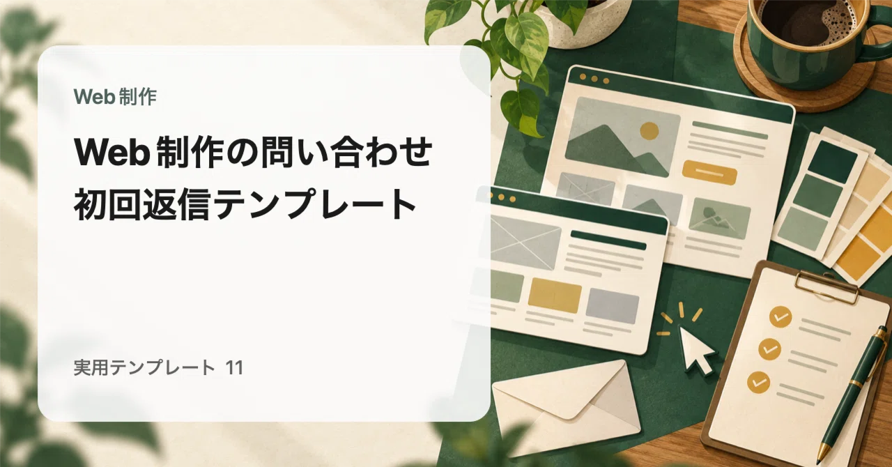 Email Template for Initial Response to Web Production Inquiries｜aki｜気に ...