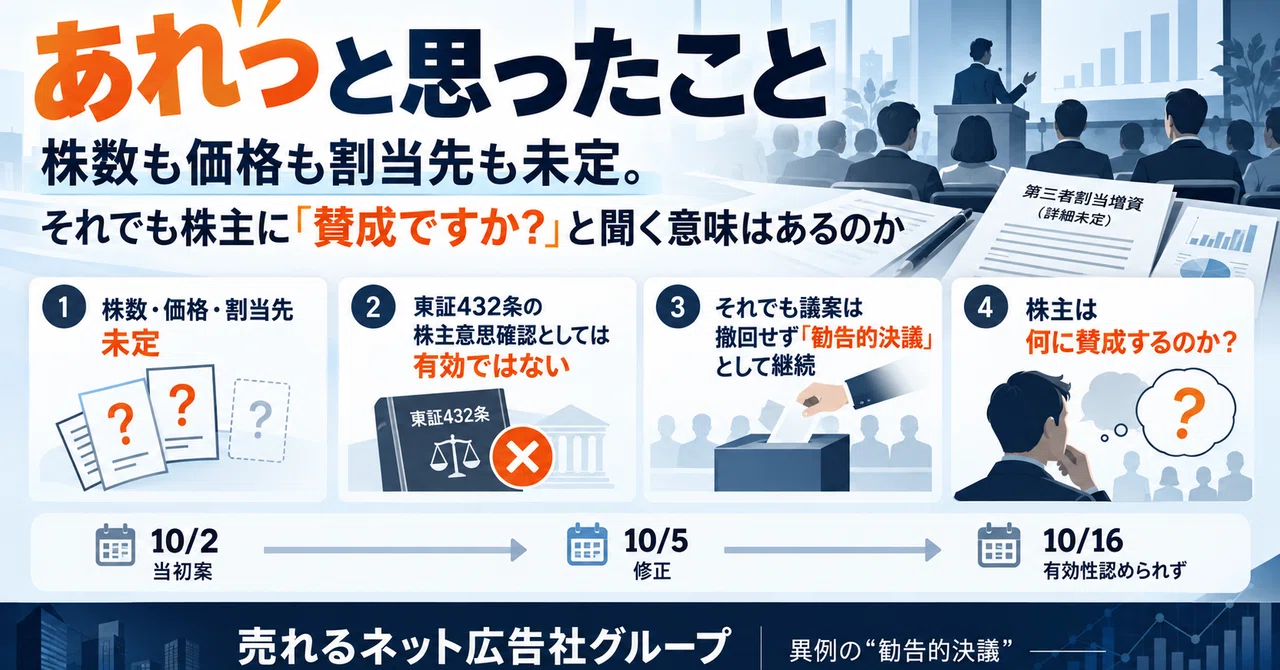 Ureru Net Ad: Advisory Resolution｜つるいちプー