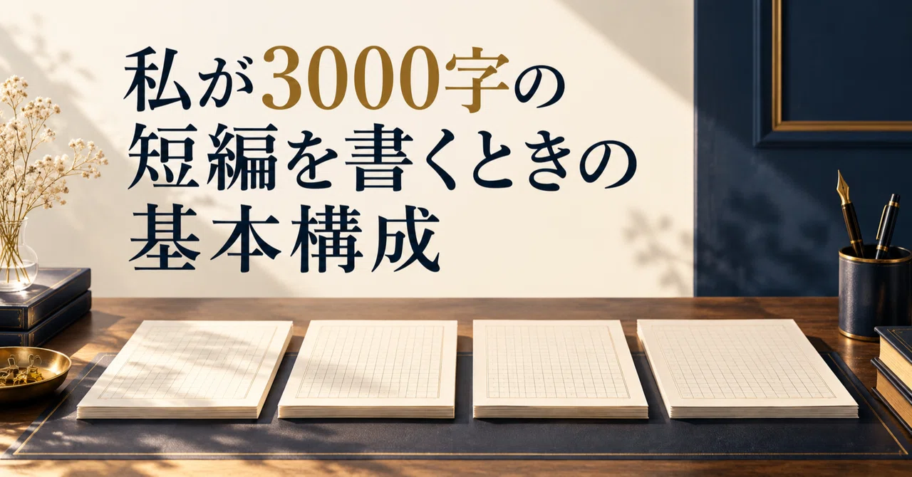 My Basic Structure for Writing a 3000-Character Short Story｜夢乃 雫