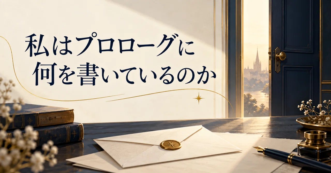 What I Write in a Prologue｜夢乃 雫
