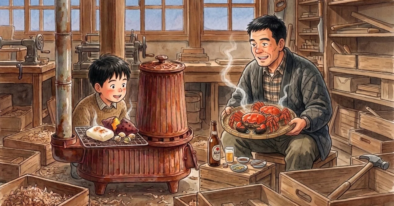 Circular Rice Cakes Ginkgo nuts on a sawdust stove and Father's mitten crabs—Winter in the ...