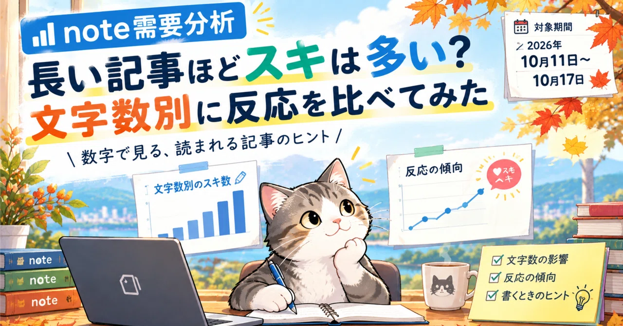 [note Demand Analysis] Do longer articles get more likes? Comparing ...