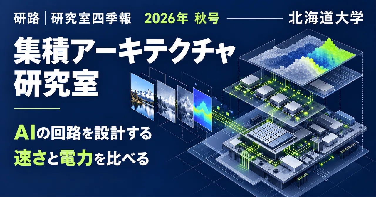 Hokkaido University | Integrated Architecture Laboratory — Changing AI ...