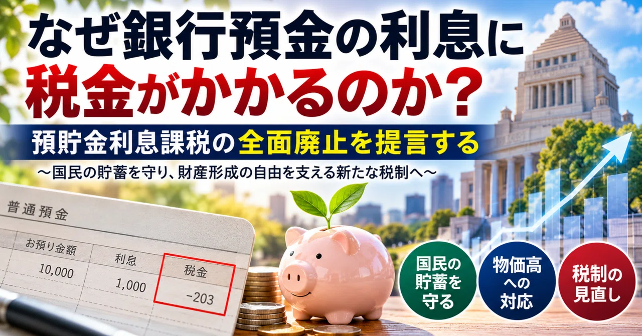 Why Is Interest on Bank Deposits Taxed? — A Proposal for the Complete ...