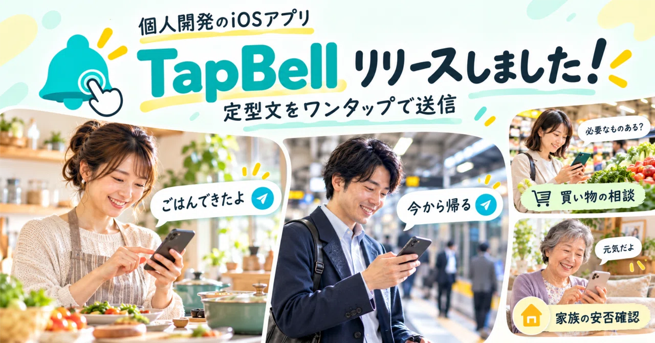 I released a personal iOS app called "TapBell" | Send template messages ...