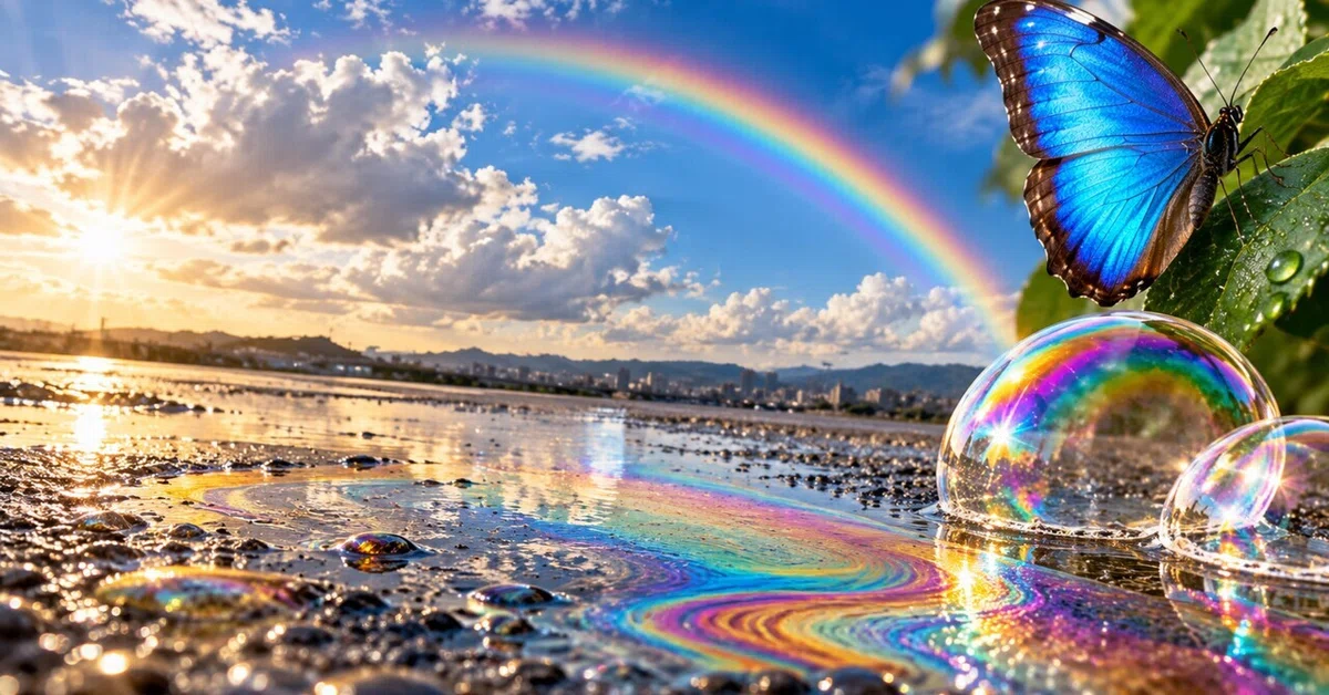 Why are rainbows seven colors? Actually, the mechanism is different ...