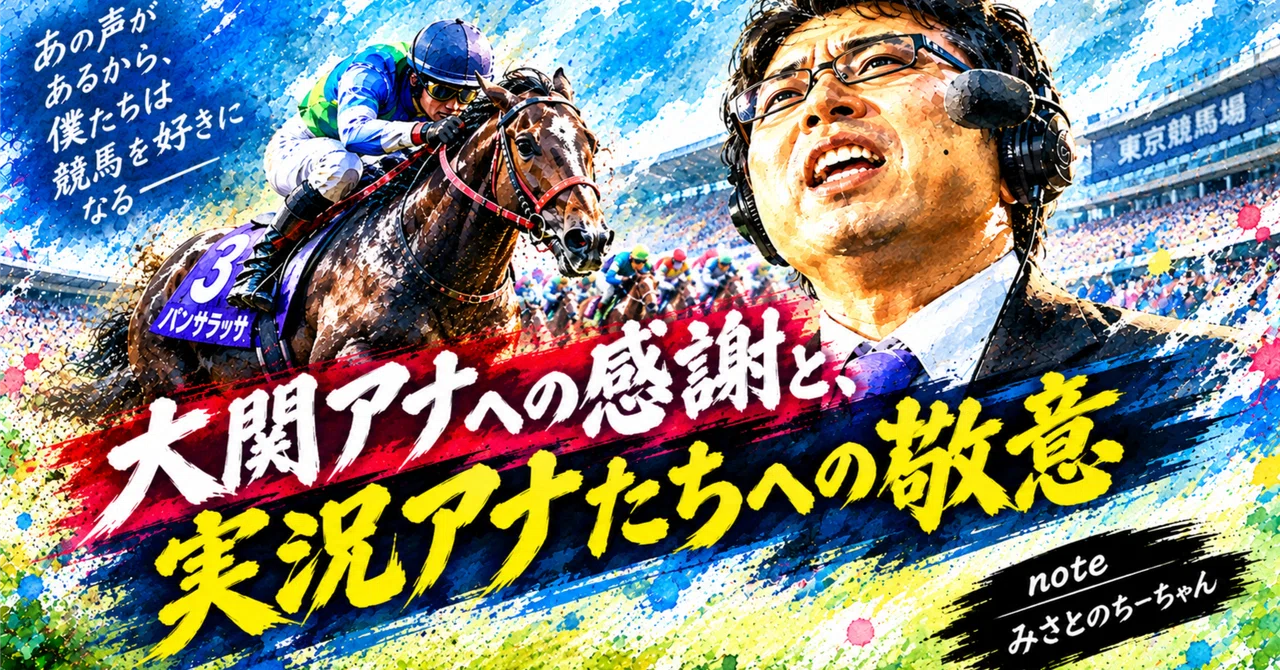 Before the Tenno Sho (Autumn), gratitude to announcer Ozeki and respect ...