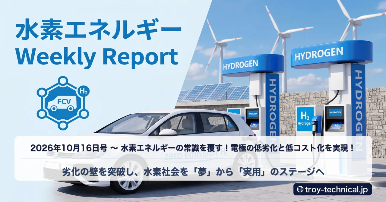 Troy Technical 水素エネルギー WeeklyReport 2026年10月16日号