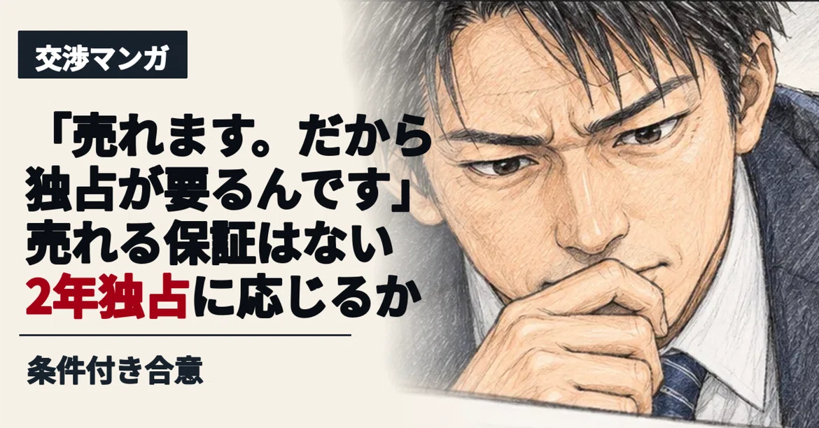 [Negotiation Manga] What to do when asked for an exclusive contract ...